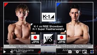 Yuta Matsuyama vs Andrei Haraguchi  FULL FIGHT  K1 WORLD MAX  Mar20 2024 [upl. by Adnahsed]