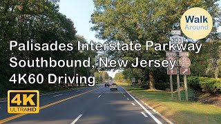 【4K60】 Driving  Palisades Interstate Parkway South New Jersey from Exit 5N [upl. by Mercado]