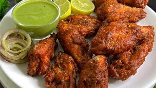 Chicken Wings Fry Recipe ❤️  Crispy Chicken Wings Fry Recipe ❤️ Chicken fry with green chutney [upl. by Aneekan277]