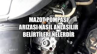 Mazot Pompası Arızası Nasıl Anlaşılır  Dizel Yakıt Pompası Arızası Belirtileri Nelerdir [upl. by Eirrok]