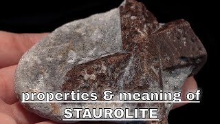 Staurolite Meaning Benefits and Spiritual Properties [upl. by Atiluap530]