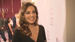 INTERVIEW Kelly Brook talks fashion being blonde and her secret to looking good [upl. by Pickering]