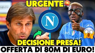 🚨OH MIO DIO OFFERTA SUL TAVOLO DEL NAPOLI CONTE NON VUOLE TENERLO NOTIZIE DEL NAPOLI DI OGGI [upl. by Ilahsiav]