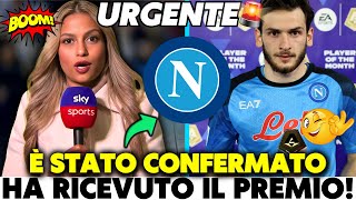 💥È STATO ELETO MIGLIORE DEL MESE DI AGOSTO È STATO MERITATO TIFOSI NOTIZIE DEL NAPOLI DI OGGI [upl. by Ellertnom]