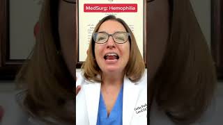 Hemophilia pathophysiology MedSurg  LevelUpRN [upl. by Ellinehc3]