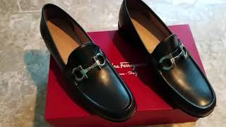 Mens Salvatore Ferragamo Gancini Moccasin Unboxing and Review [upl. by Feliza355]