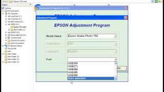 reset epson t50 [upl. by Lednam752]