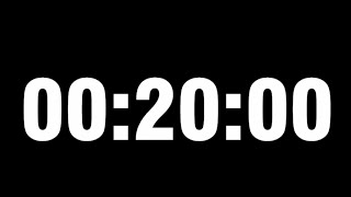 20 dakika POMODORO  20 dakika GERÄ° SAYIM SAYACI  20 minute [upl. by Barling]