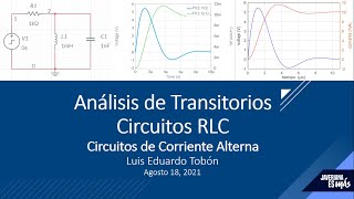 Transitorio de circuitos de segundo orden  RLC [upl. by Eppes531]