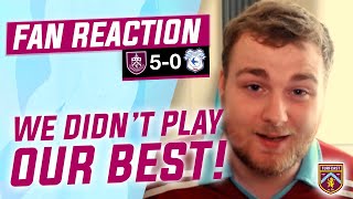 Fan Reaction  BURNLEY 50 CARDIFF CITY  👌🏼 Daniel quotWe didnt even play our bestquot [upl. by Adnohrahs]