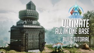 ARK Survival Ascended  Ultimate All In One Base  Build Tutorial [upl. by Dadinirt]