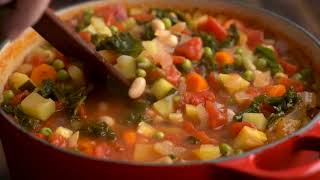 Italian Minestrone Soup Recipe [upl. by Odama]