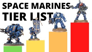 Codex Space Marines Tier List in Warhammer 40K 10th Edition  Strongest  Weakest Space Marine Units [upl. by Norvun127]