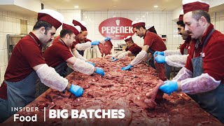 How 15 Tonnes Of Döner Kebab Is Made Every Day At This Legendary Kebab Shop In Turkey  Big Batches [upl. by Pollux]