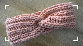 ❤️ STIRNBAND MIT TWIST HÄKELN  mit Patentmuster  für Anfänger geeignet [upl. by Shurwood]