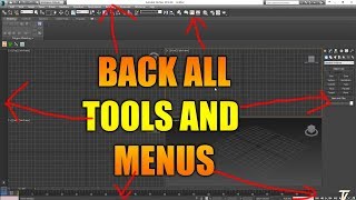 MIssing Menus And all Tools In 3DsMax 2012 To 2018 Easy TO Backup [upl. by Kcirdderf]