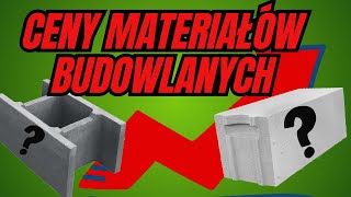 CENY MATERIAŁÓW BUDOWLANYCH W 2024 r  BONUS [upl. by Alaunnoif]