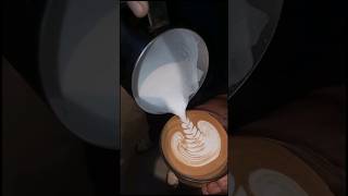 latte coffee make art Shorts [upl. by Hibbert]