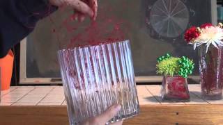 How To Do Quick and Easy Flower Arranging With Christmas Tree Netting [upl. by Eibrab]