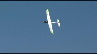 Raw Performance Hobbico® Flyzone™ Calypso™ EP Glider  Action Shots [upl. by Dacia]