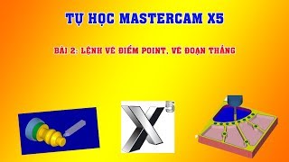 Bài 2 Các lệnh vẽ điểm POINT và đoạn thẳng LINE trong Mastercam X5 Tự học Mastercam X5 [upl. by Keheley]