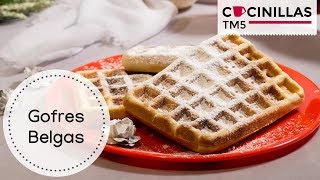 Gofres Belgas Caseros  Waffles  Recetas Thermomix [upl. by Nadiya]