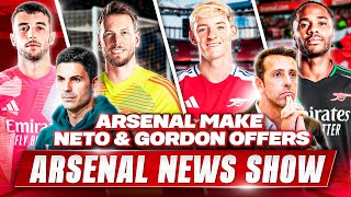 Arsenal Deadline Day Show Neto deal agreed  Raheem Sterling Latest  Raphinha offer [upl. by Auka]