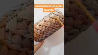 aprende a tejer cestos a crochet crochet tejer crochethandbag [upl. by Eidnac367]