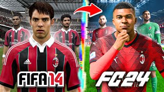 I Rebuild AC Milan From FIFA 14 to FC 24 [upl. by Aihtnic556]