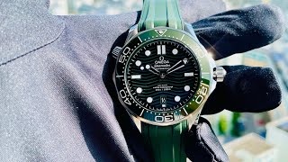 Throwback on Collection Day for Omega Seamaster GREEN  Novelties 2022 omega seamaster [upl. by Llirred]