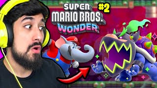 MARIO ELEFANTE es IMPARABLE 😱  SUPER MARIO BROS WONDER 2 [upl. by Yttig281]