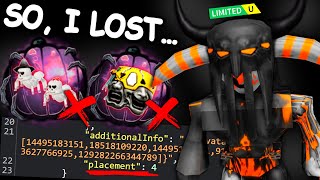 I completely lost the haunt events contest Check your placement amp Buying new limited ROBLOX [upl. by Roberson204]