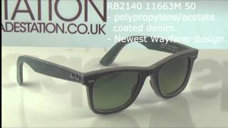 Ray Ban RB2140 Denim Wayfarers Sunglasses Overview [upl. by Emiline362]