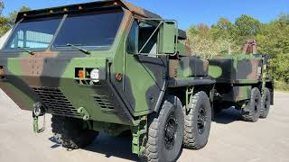 FOR SALE Oshkosh MK48  MK15 8X8 HEAVY Recovery Wrecker Truck [upl. by Leval]