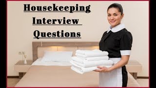 Housekeeping Interview Questions amp AnswersPart1 [upl. by Marga]