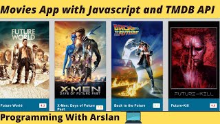 Build Movies App with Vanilla Javascript and TMDB API With Search Feature [upl. by Mayfield]