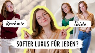 ELEGANTE Outfits 🎀 Lohnen sich SEIDE amp KASCHMIR für deinen Kleiderschrank [upl. by Elpmid]