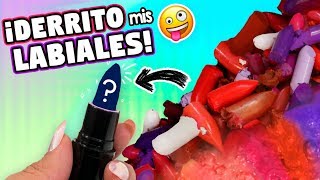 Derretí TODOS mis labiales 💄 ¡Quedó esté color 😱 Craftingeek [upl. by Ardnuhsor]