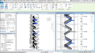 Revit Tutorial  Multistory stairs [upl. by Huxham]