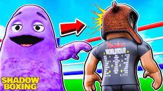 GRIMACE In ROBLOX SHADOW BOXING VOICE CHAT [upl. by Leunamne]