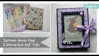 EN Sostrene Grene Haul amp Interactive Folio 3 in 6x8quot Project share  Easter FolioAlbumScrapbook [upl. by Lawton]