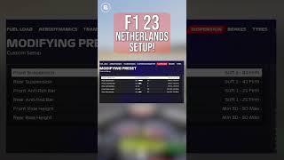 F123 Dutch Setup 🏎️ shorts [upl. by Arema820]