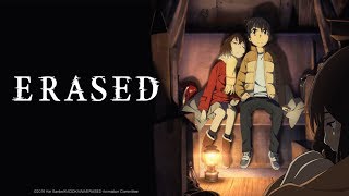 ERASED ending arabic lyrics نطق ناهيه انمي المدينه التي انا فقط غير موجود فيها الحزينه [upl. by Alicia]