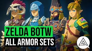 Zelda Breath of the Wild  All Armor Sets amp Where to Get Them [upl. by Laurita]