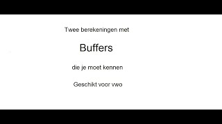 Oefeningen met buffers [upl. by Torrence]