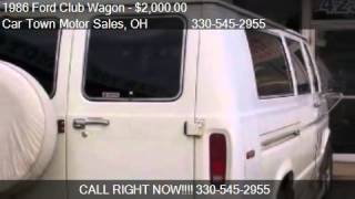 1986 Ford Club Wagon E350 Super  for sale in Girard OH 444 [upl. by Damiani]