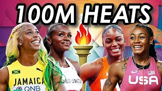 Womens 100m Heats Recap  Paris Olympics Day 2 Athletics [upl. by Airpac902]