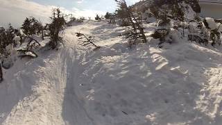 Taking a Run  Face Chutes Easier Way  Jay Peak 2017 [upl. by Alfonso]