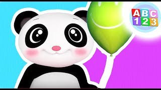 Colour Balloons  Nursery Rhyme For Babies  Learn With ABC 123 [upl. by Akla316]