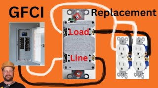 HowTo Install A GFCI Outlet For Beginners DIY [upl. by Eriam]